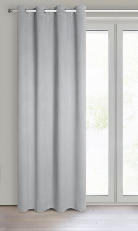 Zasłona gotowa Amaro szara 140 X 250 cm – zapewniająca zaciemnienie
