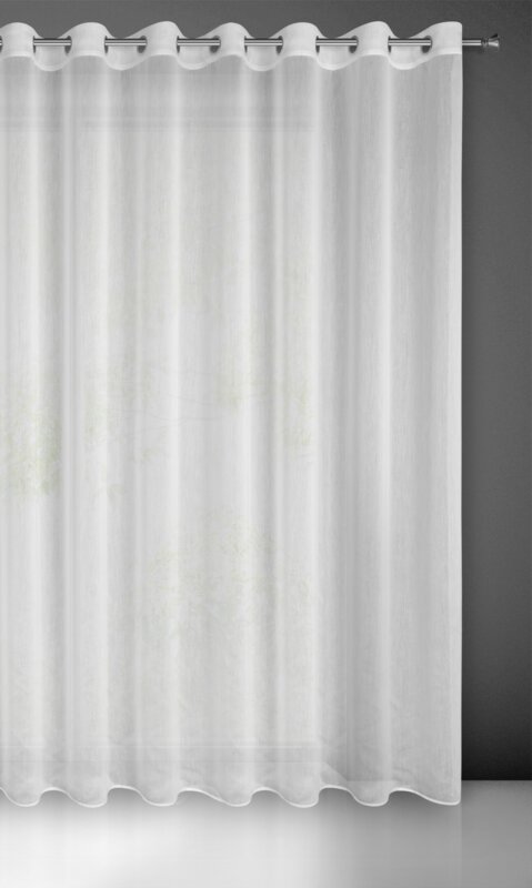 Firana gotowa Luna biała 300 x 250 cm – rozjaśnia wnętrze