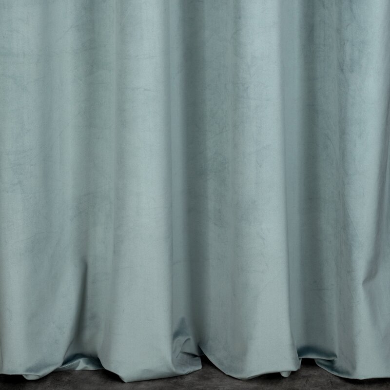 Zasłona gotowa Melanie szałwiowa 140 X 250 CM – miękka i elegancka