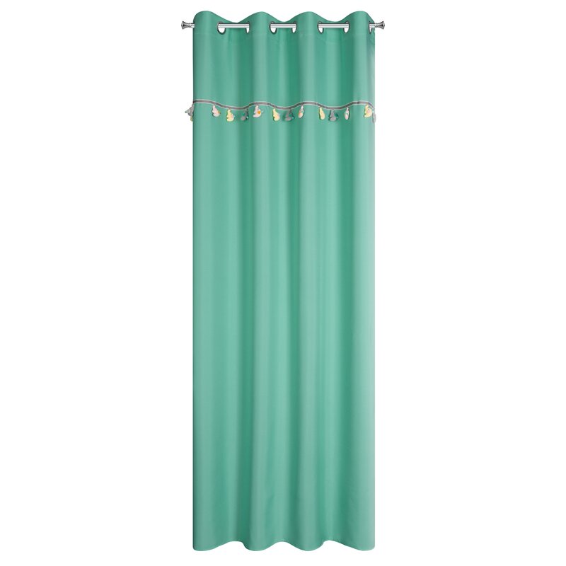 Zasłona gotowa do pokoju dziecka miętowa 140 x 250 cm – zapewnia zaciemnienie