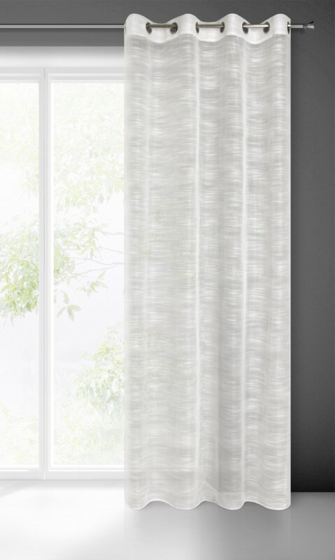 Firana gotowa Astera kremowa 140 x 250 cm – rozjaśnia wnętrze