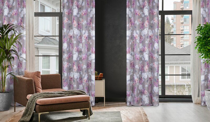 Zasłona gotowa etamina srebrna 140 x 250 cm – subtelnie filtruje światło