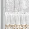 Zasłona świąteczna biała 150x30 cm – gotowa do zawieszenia