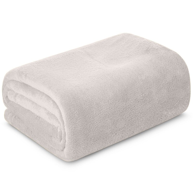 Koc Simple1 kremowy 150 x 200 cm – otuli ciepłem