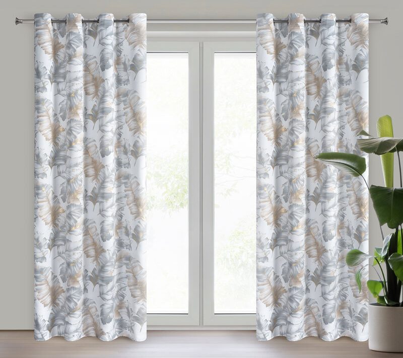 Zasłona gotowa Layla3 biały 140 x 250 cm – subtelnie zaciemniająca