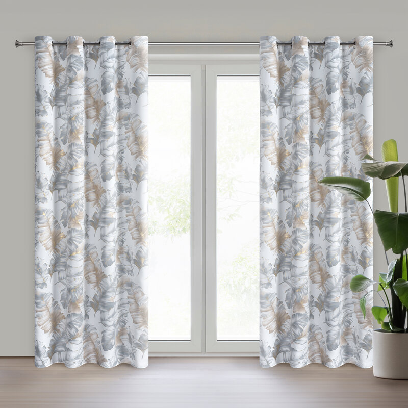 Zasłona gotowa Layla3 biały 140 x 250 cm – subtelnie zaciemniająca