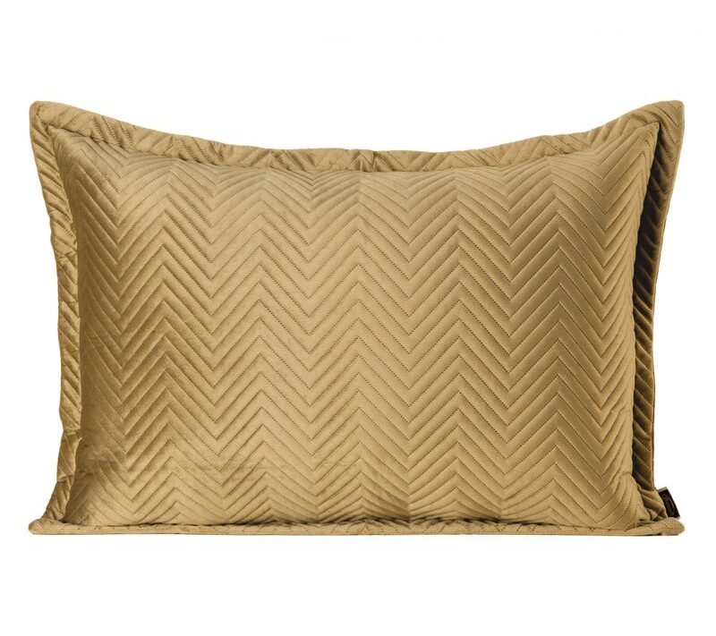 Poszewka velvet miodowa 50 x 70 cm – doda przytulności