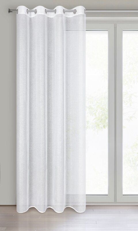 Zasłona gotowa Lena biała 140 x 250 cm – gotowa do zawieszenia