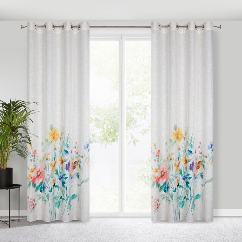 Zasłona gotowa AMELIA naturalna 140 X 260 CM – wprowadza świeżość