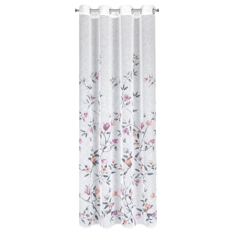 Zasłona gotowa Antea biała 140 x 250 cm – rozświetla wnętrze