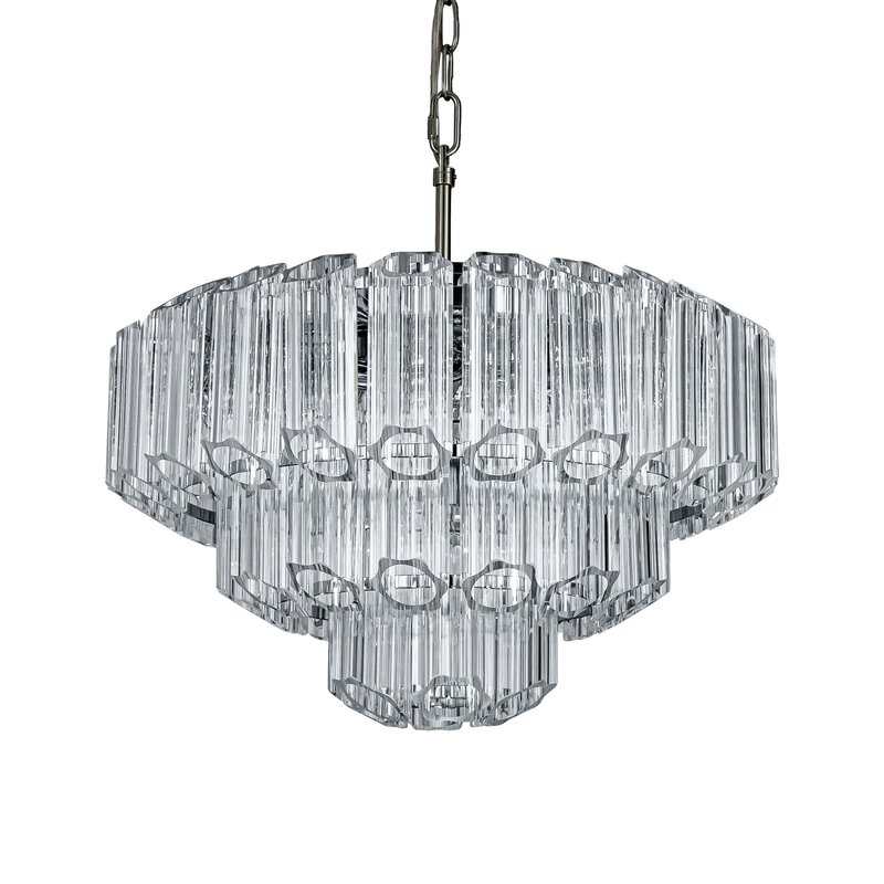 Lampa wisząca DANA transparentna 50 x 150 cm – rozświetli wnętrze