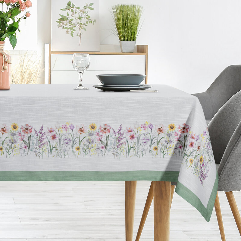Obrus z nadrukiem Summer9 naturalny 140 x 220 cm – idealny na lato