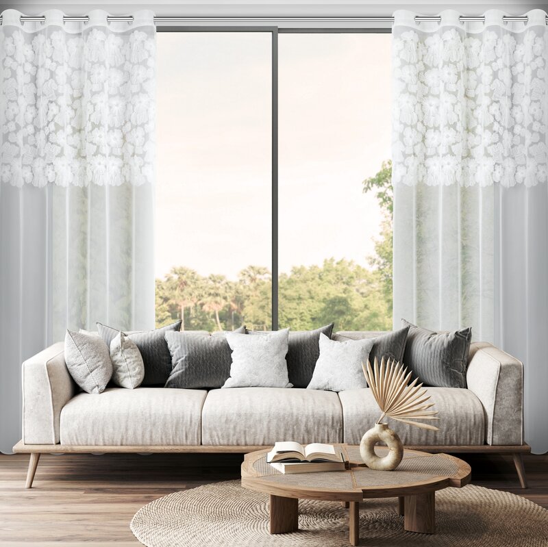 Zasłona gotowa Eva Minge biała 140 x 250 cm – wprowadza lekkość