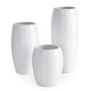 Wazon ceramiczny ARIA biały 15 x 15 x 26 cm – na susze i kwiaty