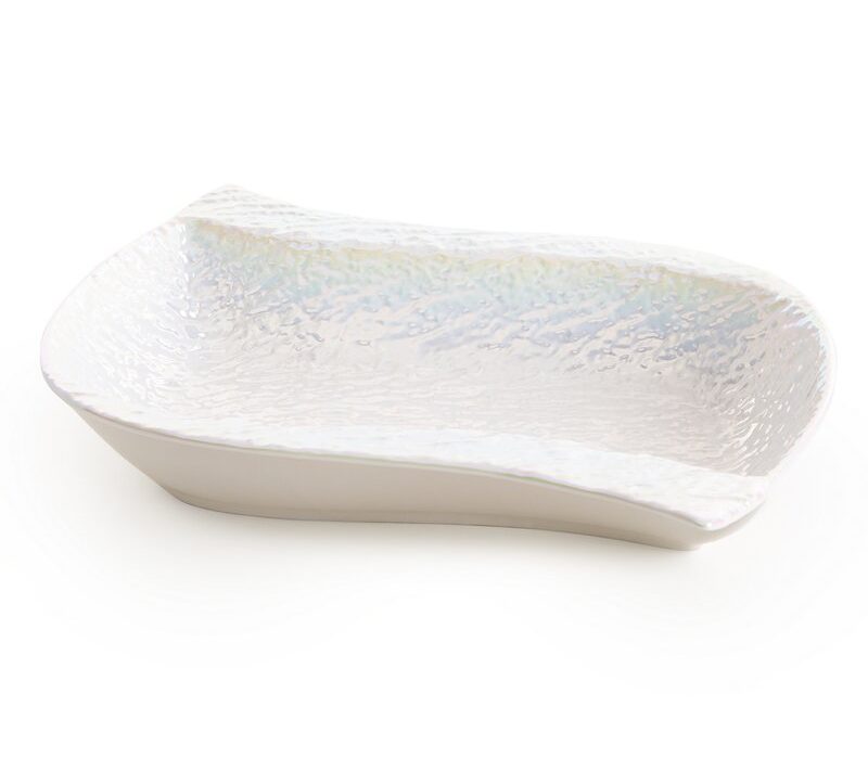 Misa dekoracyjna Nina perłowa 26 x 18 x 5 cm – doda blasku wnętrzu