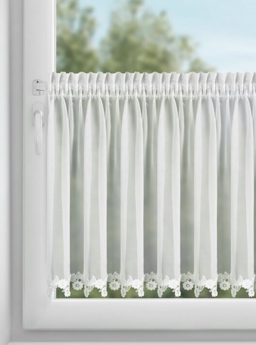 Firana gotowa Lili biała 150 x 60 cm – rozświetla wnętrze