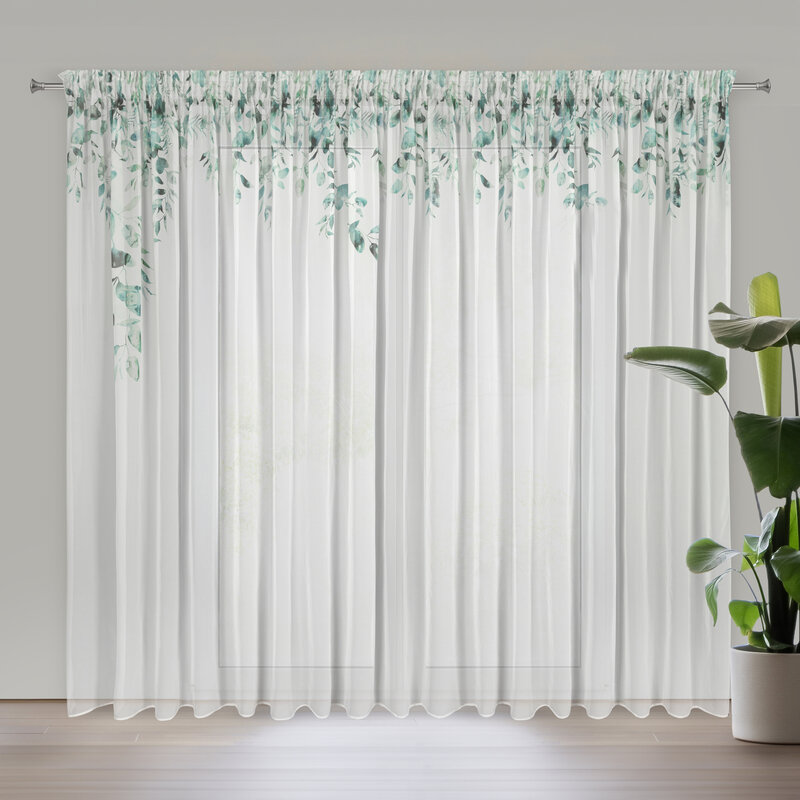 Zasłona gotowa Betsy biała 350 X 250 CM – lekka i zwiewna