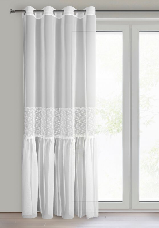 Firana gotowa Lauri biała 140 X 250 CM – wnosi lekkość i świeżość