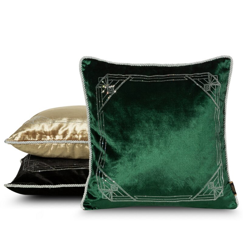 Poszewka velvet ROYAL 9 miodowa 45 x 45 cm – doda przytulności