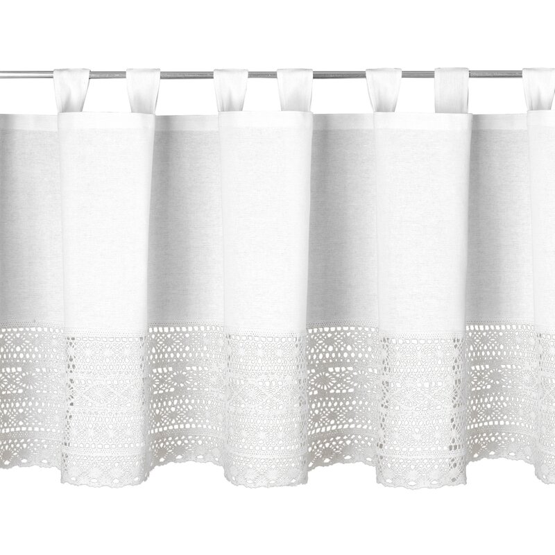 FIRANA GOTOWA MADDELINE NA SZELKACH 150 X 60 CM BIAŁY