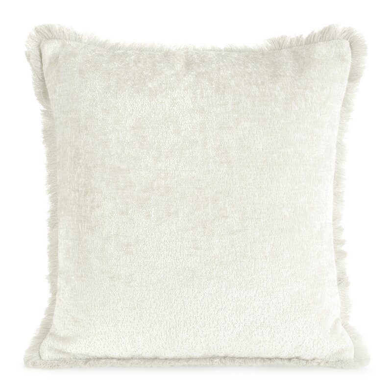 Poszewka szenil Adia kremowa 45 x 45 cm – miękka i przyjemna