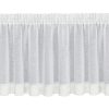 Firana gotowa Gaja kremowa 150 X 60 cm – z koronką serduszka