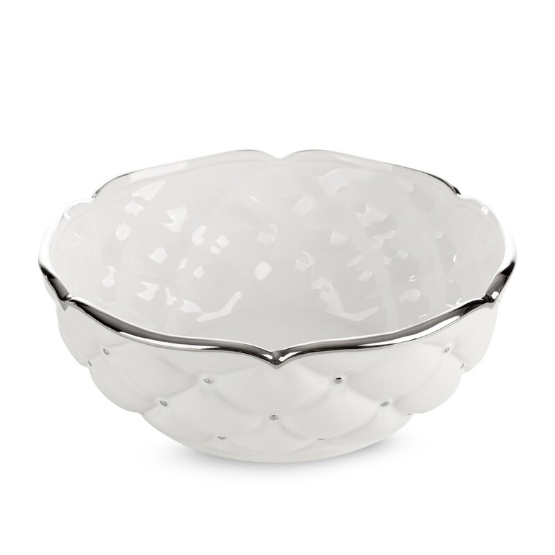 Misa ceramiczna Adore biała 25 x 10 cm – idealna na dekoracje