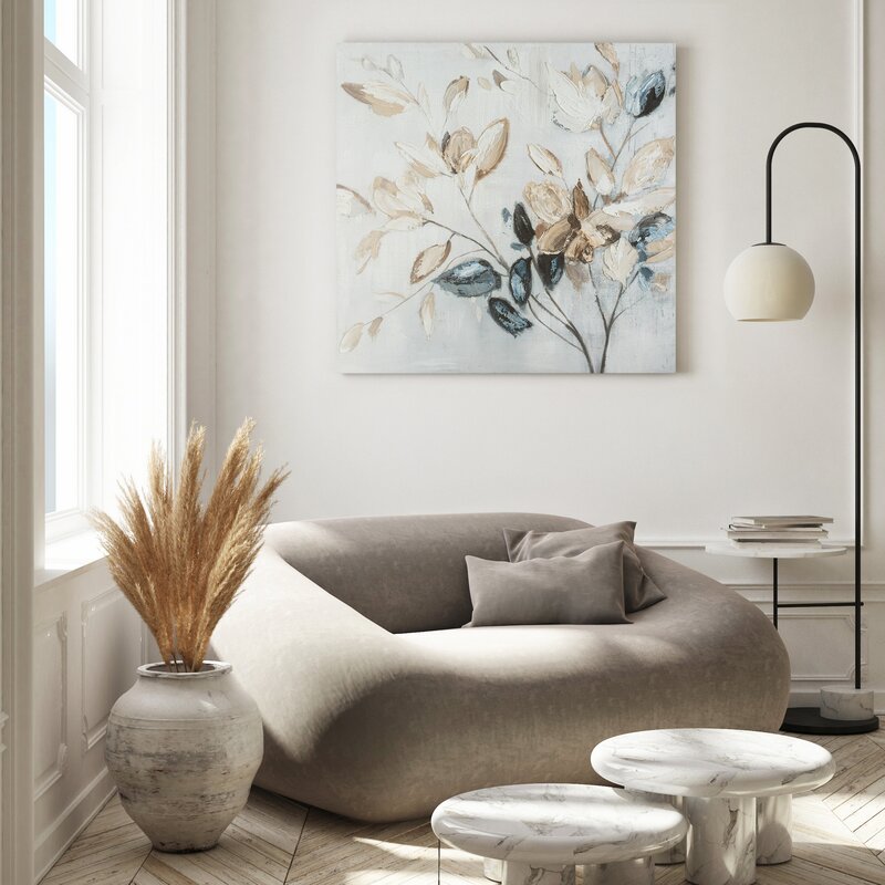 OBRAZ 691 80 X 80 CM KREMOWY