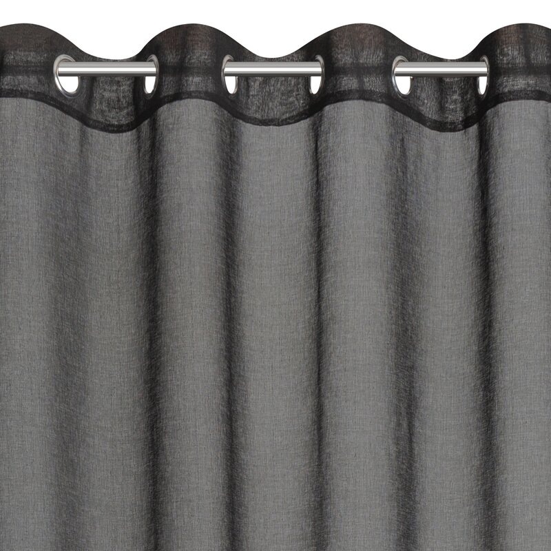 Zasłony gotowe Margaret2 czarne 140 x 250 cm – zaciemniające wnętrze
