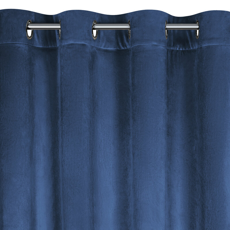 Zasłona gotowa Carli granatowa 140 x 250 cm – doda elegancji