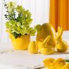 Figurka ceramiczna żółta 7X6X12 – idealna na Wielkanoc
