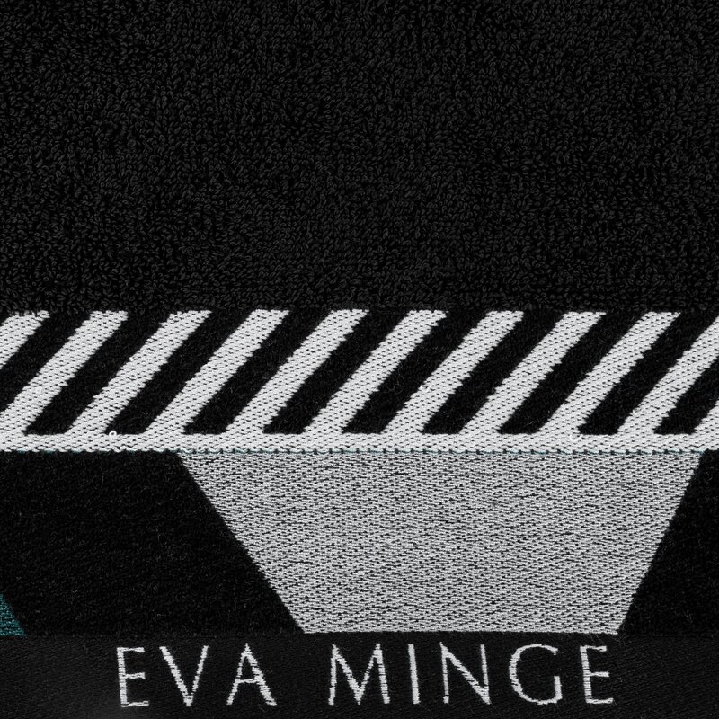 Ręcznik Eva Minge czarny 50 x 90 cm – miękki i chłonny