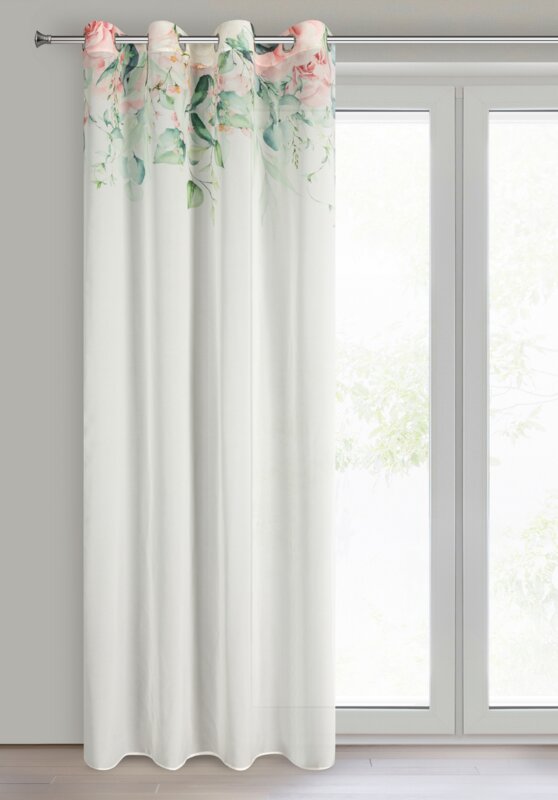 Zasłona gotowa Alora biała 135 x 250 cm – wprowadza jasność