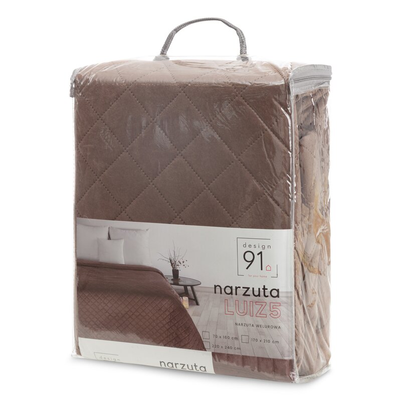 NARZUTA D91 LUIZ 5 70 X 160 CM BRĄZOWY