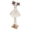 Figurka świąteczna kremowa 9 x 7 x 43 cm – idealna dekoracja