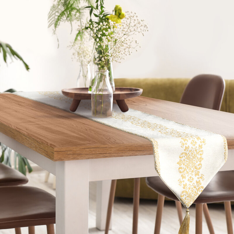 Obrus glamour biały 30 x 180 cm – doda blasku Twojemu stołowi