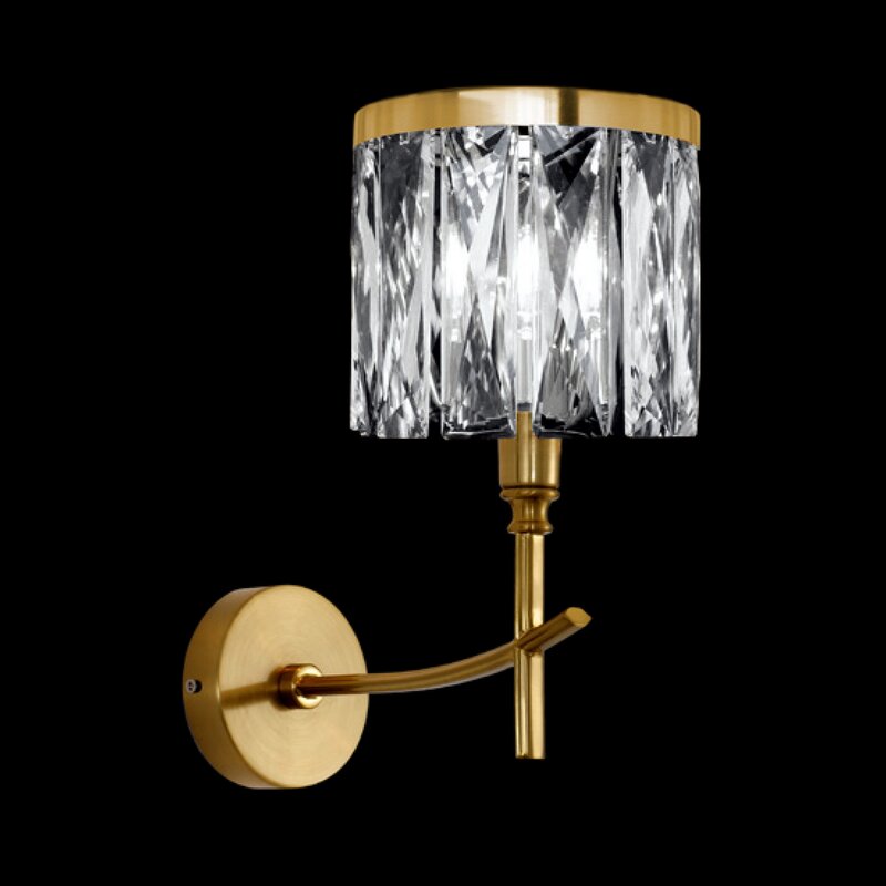 Lampa Kinkiet transparentna 25 x 13 x 30 cm – subtelny blask w domu
