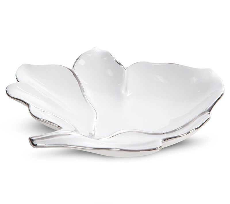 Patera ceramiczna Neris biała 30 X 28 X 6 CM – na owoce i ozdoby