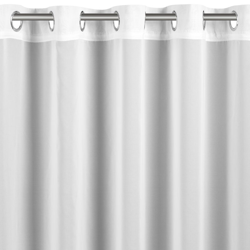 Firana gotowa biała 400 x 140 cm – łatwa w utrzymaniu