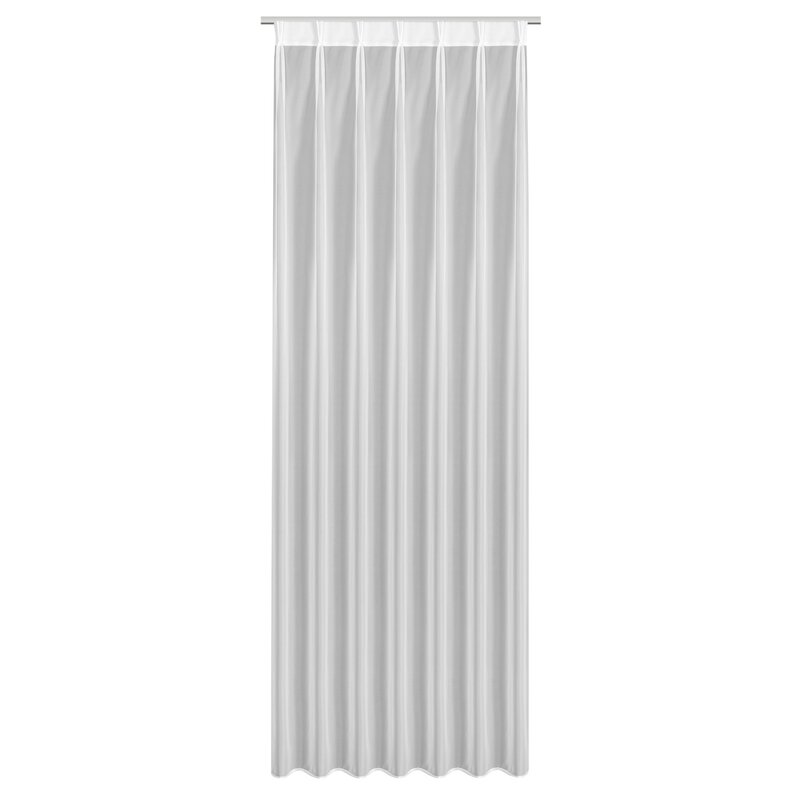Firana gotowa Lucy biała 80 x 270 cm – miękko się układa