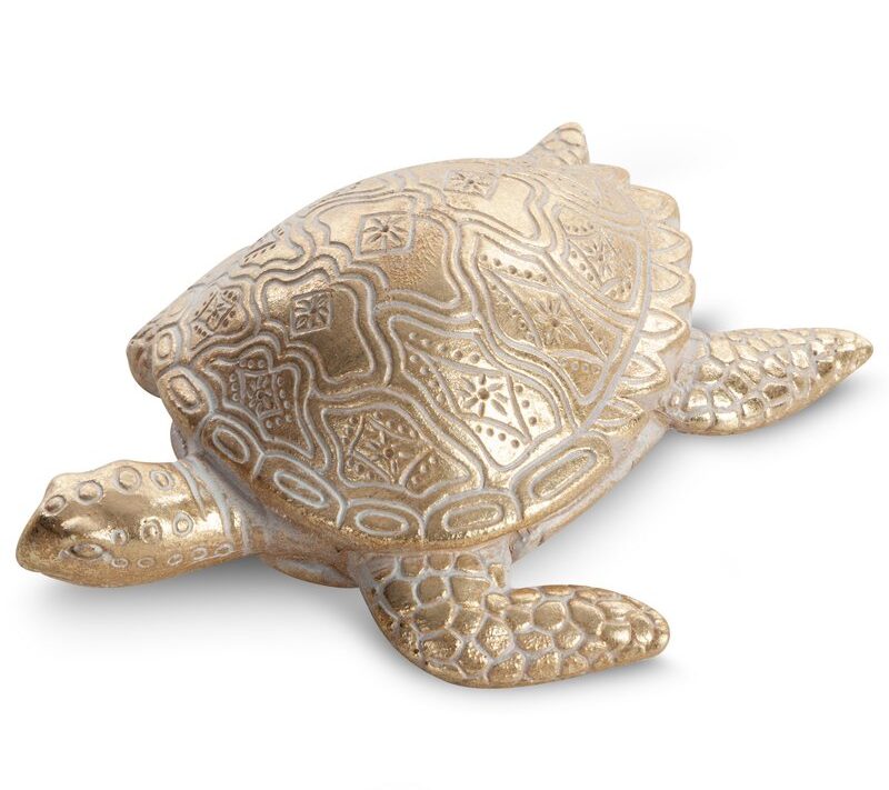 Figurka ceramiczna Eli złota 13 x 10 x 5 cm – dodaje blasku wnętrzu