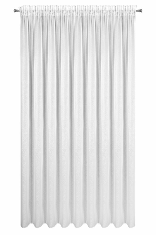 FIRANA GOTOWA TULSA NA TAŚMIE 300 X 270 CM BIAŁY