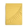 Prześcieradło jersey musztardowe 240 x 220 x 30 cm – miękkie i elastyczne