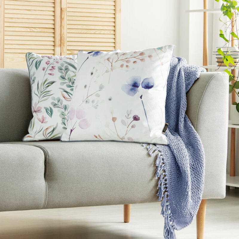 Poszewka Velvet SI/PO/VELVET biała 45x45 – dodaje lekkości