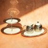 Patera ceramiczna Altea srebrna 25 x 34 x 3 cm – stylowa dekoracja stołu