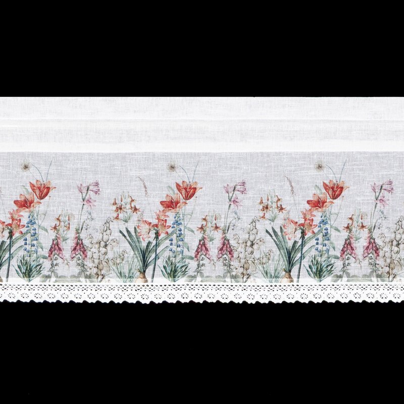 Firana gotowa Nemezja biała 150 x 30 cm – rozjaśnia wnętrze