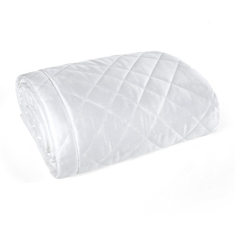 Narzuta Velvet RIA6 biała 200 x 220 cm – rozświetla sypialnię