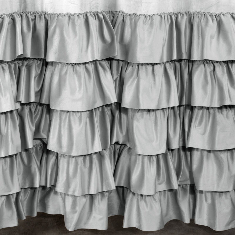 Zasłona gotowa DANI srebrna 140 x 270 cm – doda blasku wnętrzu