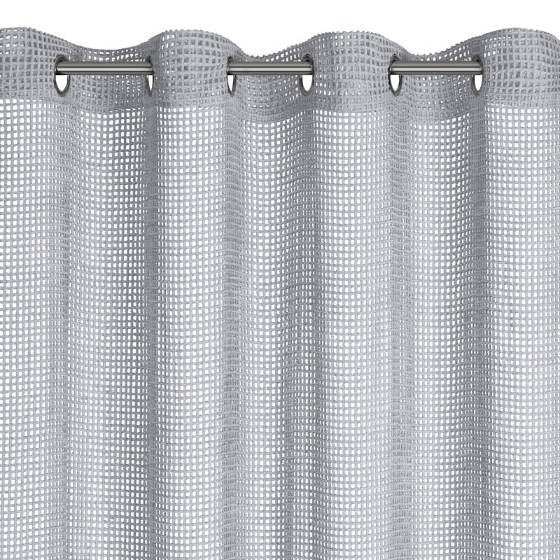 Firana gotowa Neli srebrna 140 x 250 cm – rozprasza światło