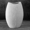 Wazon ceramiczny Riso biały 18 x 9 x 26 cm – na suszone kwiaty